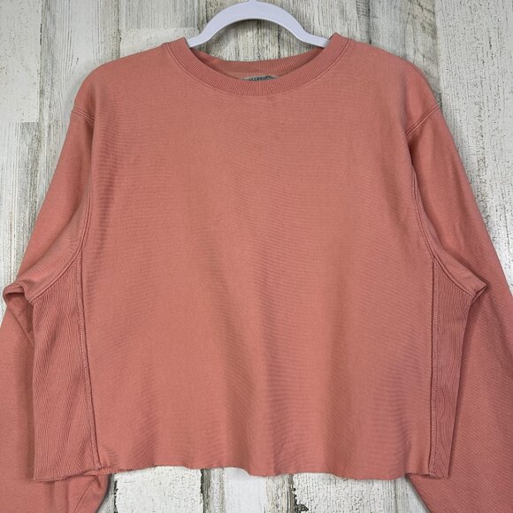 AllSaints Navarre Crop Sweater Women’s Medium Pastel Coquette Y2K Quiet Luxury - Picture 5 of 15